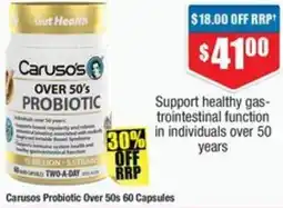 Chemist Warehouse Carusos Probiotic offer