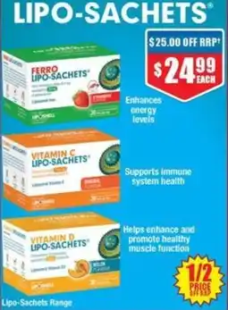 Chemist Warehouse Lipo Sachets Range offer