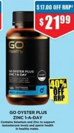 Chemist Warehouse Go oyster plus zinc offer