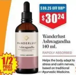 Chemist Warehouse Wanderlust Ashwagandha offer