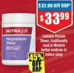 Chemist Warehouse NUTRA Life Magnesium Sleep offer