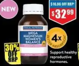 Chemist Warehouse Mega magnesium women's balance offer