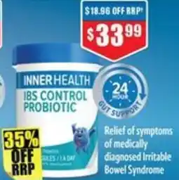 Chemist Warehouse Inner health ibs control probiotic offer