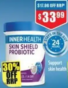 Chemist Warehouse Inner health skin shield probiotic offer