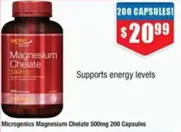 Chemist Warehouse Microgenics Magnesium Chelate offer