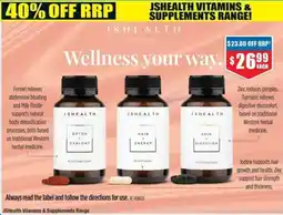 Chemist Warehouse JSHealth Vitamins & Supplements offer