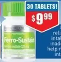 Chemist Warehouse Ferro-Sustain 30 Modified Release Tablets offer