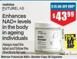 Chemist Warehouse Melrose FutureLab NAD+ Booster Caps offer