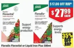 Chemist Warehouse Floradix Floravital or Liquid Iron Plus offer