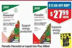 Chemist Warehouse Floradix Floravital or Liquid Iron Plus offer