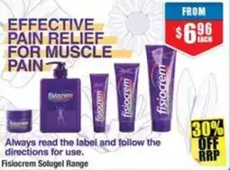 Chemist Warehouse Fisiocrem Solugel Range offer