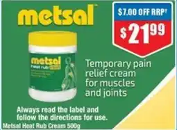 Chemist Warehouse Metsal Heat Rub Cream offer