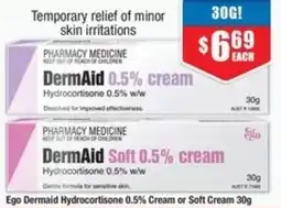 Chemist Warehouse Ego Dermaid Hydrocortisone Cream or Soft Cream offer