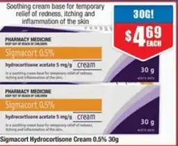 Chemist Warehouse Sigmacort Hydrocortisone Cream 0.5% offer