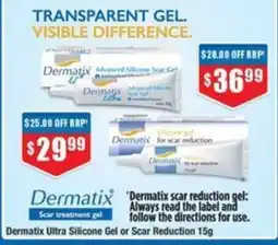 Chemist Warehouse Dermatix Ultra Silicone Gel or Scar Reduction offer