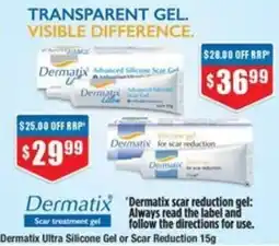 Chemist Warehouse Dermatix Ultra Silicone Gel or Scar Reduction offer