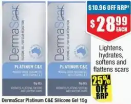 Chemist Warehouse DermaScar Platinum C&E Silicone Gel offer