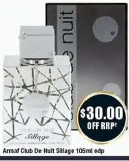 Chemist Warehouse Armaf Club De Nuit Sillage offer