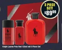 Chemist Warehouse Ralph Lauren Polo Red 3 Piece Set offer