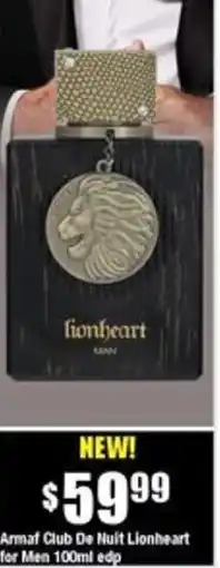 Chemist Warehouse Armaf Club De Nuit Lionheart for Men offer