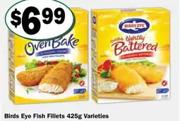 Friendly Grocer Birds eye fish fillets offer