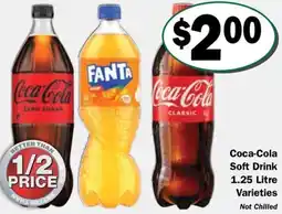 Friendly Grocer Coca-cola soft drink varieties offer