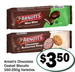 Friendly Grocer Arnott's chocolate coated biscuits varieties offer