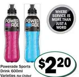 Friendly Grocer Powerade sports drink offer