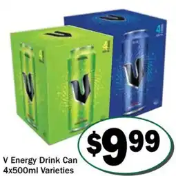 Friendly Grocer V energy drink can offer