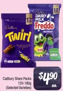 Farmer Jack's Cadbury Share Packs offer
