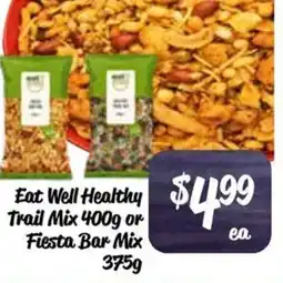 Farmer Jack's Eat Well Healthy Trail Mix or Fiesta Bar Mix offer