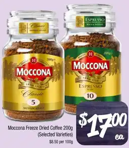 Farmer Jack's Moccona freeze dried coffee offer