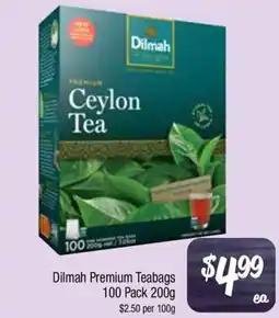 Farmer Jack's Dilmah premium teabags offer