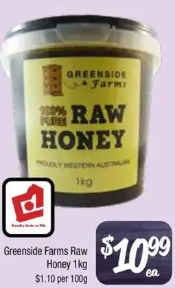 Farmer Jack's Greenside farms raw honey offer
