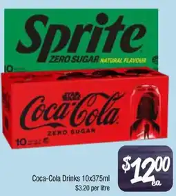 Farmer Jack's Coca-cola drinks offer