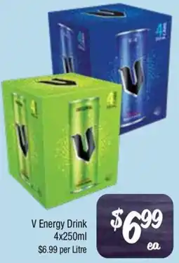 Farmer Jack's V energy drink offer