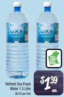 Farmer Jack's Refresh oxy fresh water offer