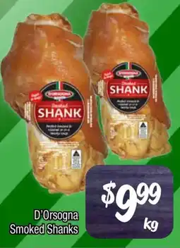 Farmer Jack's D'orsogna smoked shanks offer