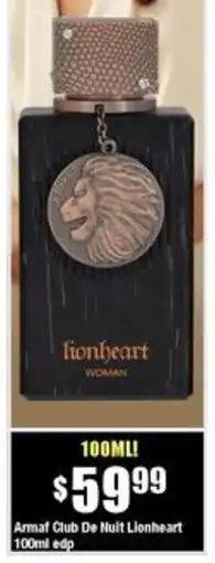 Chemist Warehouse Armaf club de nuit lionheart edp offer