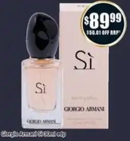 Chemist Warehouse Giorgio armani si offer
