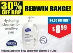 Chemist Warehouse Redwin sorbolene body wash with vitamin e offer