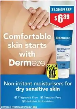 Chemist Warehouse Dermeze treatment cream offer