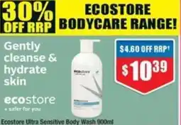 Chemist Warehouse Ecostore ultra sensitive body wash offer