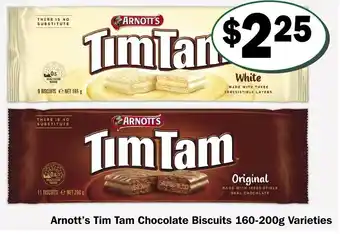 Arnott's Tim Tam Chocolate Biscuits 160-200g