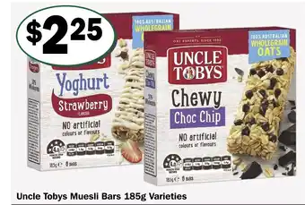 Uncle Toby's Muesli Bars 185g