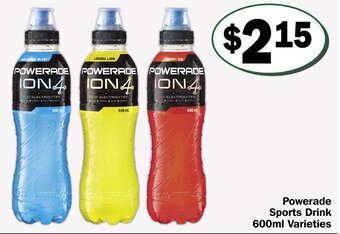 Friendly Grocer Powerade Sports Drink 600ml offer