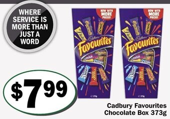 Cadbury Favourites Chocolate Box 373g