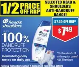 Chemist Warehouse Head & Shoulders Clean & Balanced Shampoo offer