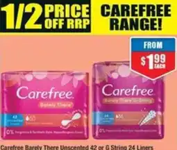 Chemist Warehouse Carefree Barely There Unscented offer