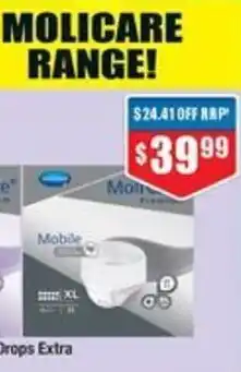 Chemist Warehouse Molicare Premium Mobile 10 Drops Extra offer